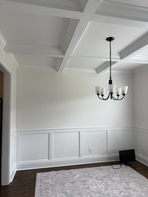 Interior painting project of home located in hampstead north carolina