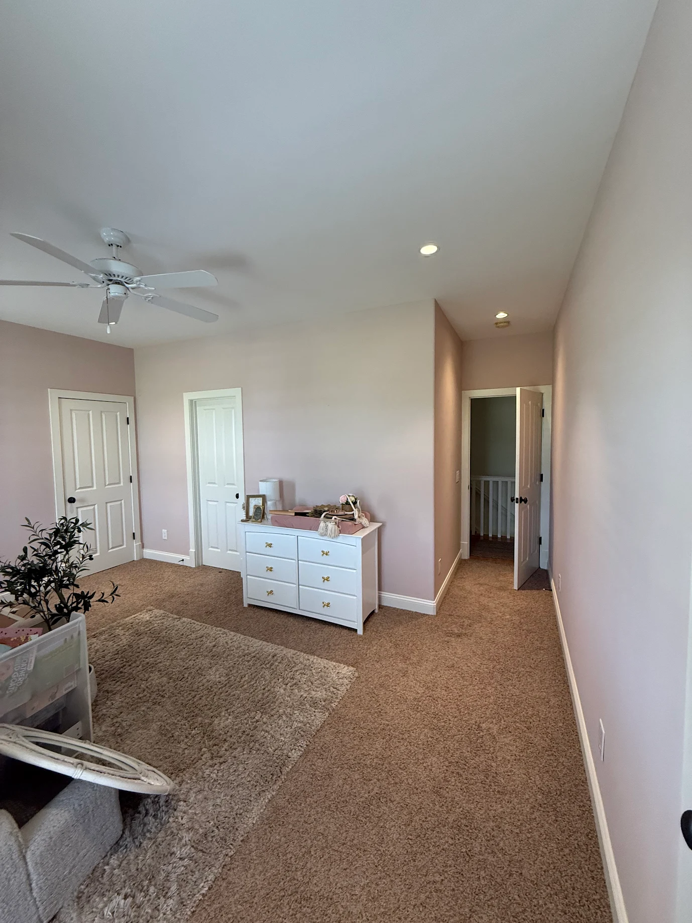 Newly painted baby bedroom in Hampstead North Carolina
